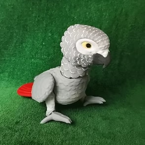 Figure articulée du gris d'Afrique-1