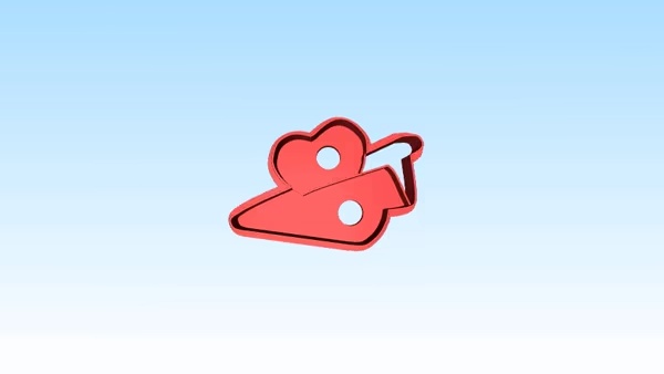 valentine's day - paper airplane cookie cutter