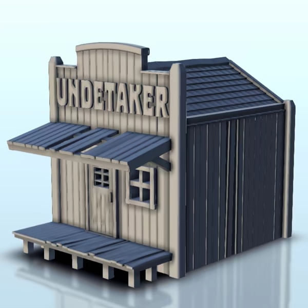 Wild West undertaker building - western old ACW USA US civil