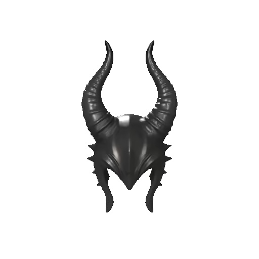 Gothic Horned Helmet – Dark Fantasy Armor-1