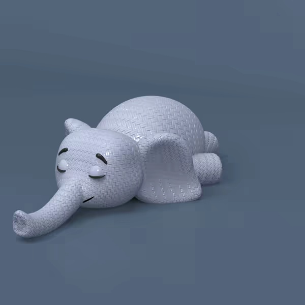 Éléphant tissé