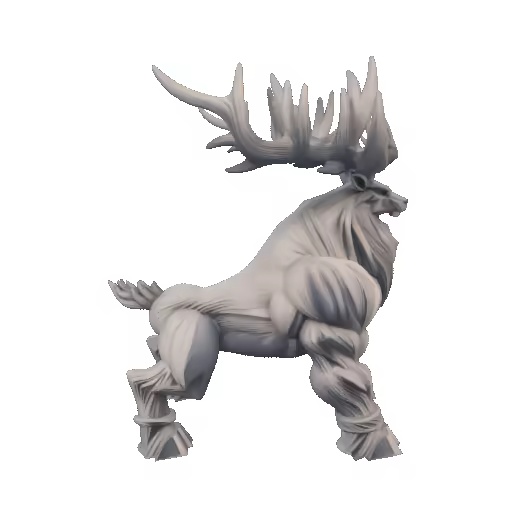 Reindeer with Angular Antlers-1