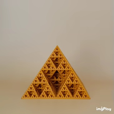 Sierpiński PYRAMID - FRACTAL PYRAMIDE SIERPINSKI STL FILE-0