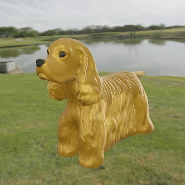 Hund Cockerspaniel langhaarig