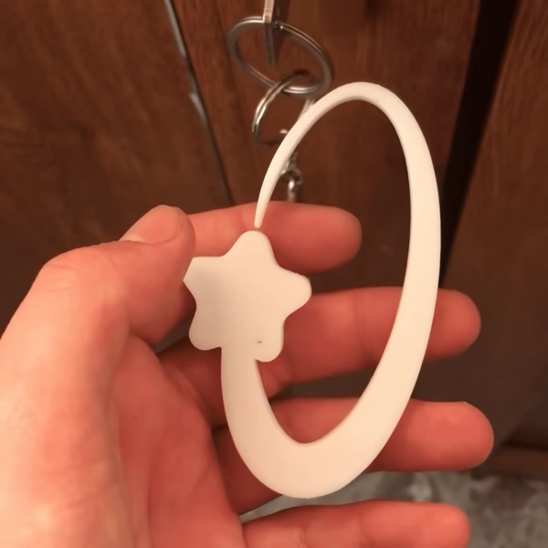 Shooting Star Keychain
