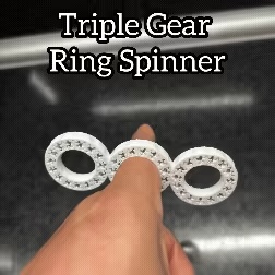 Triple Gear Ring Spinner – Stress Relief Fidget Toy