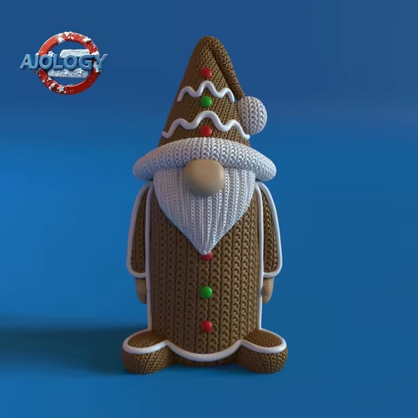 KNITTED GINGERBREAD GNOME