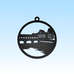 Xmas tree decoration Strasbourg "ponts couverts"