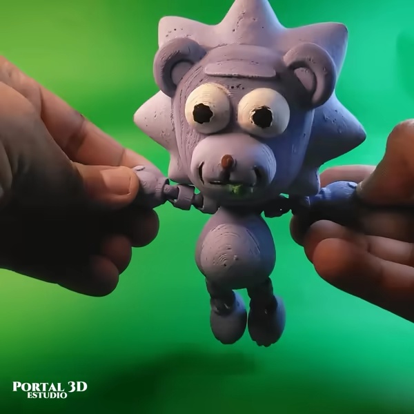 TEDDY RICK / PRINT-IN-PLACE WITHOUT SUPPORT /3MF-3