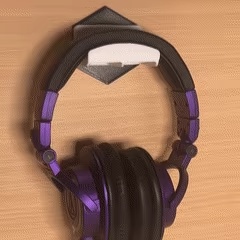 MW Modular Wall Mount Headphone Holder Big