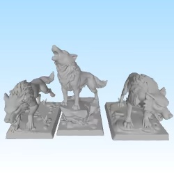 3 Wolves ack tabletop skirmish game