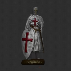 Templier médiéval figurine 