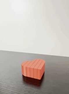 Sliding Heart Pixel Fidget