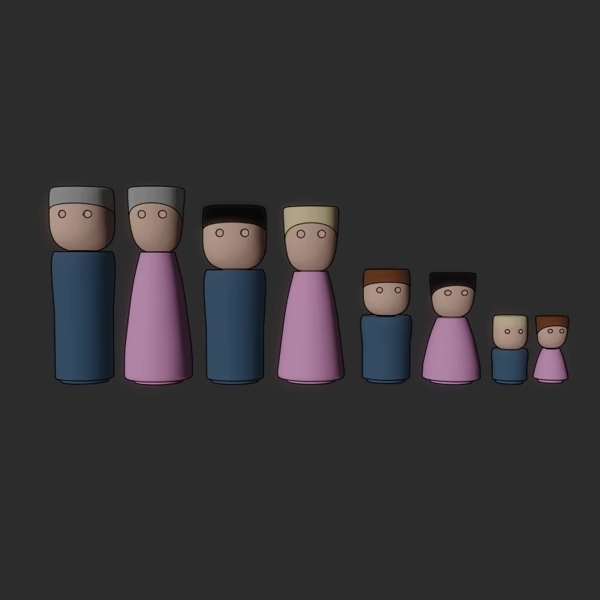FIGURES AND EMOTIONS FOR FAMILY CONSTELATIONS SPANISHENGLISH