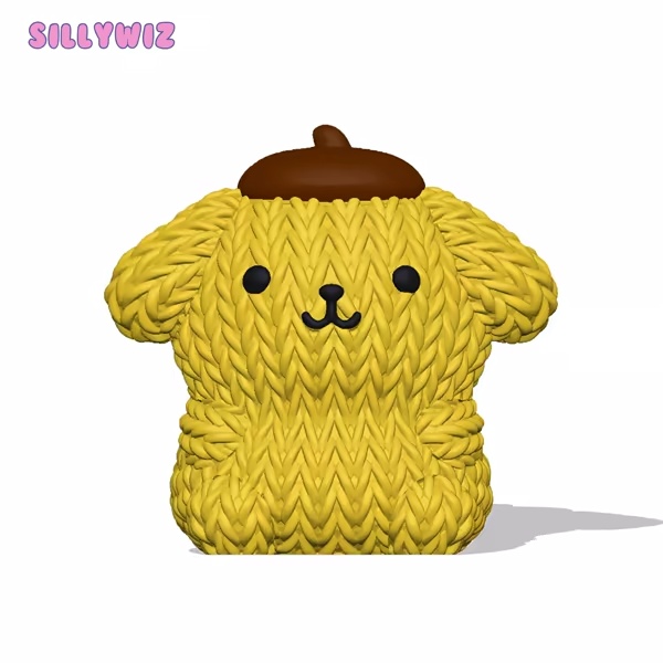 Pompompurin and Macaroon - Multipart - Knitted - Crochet-2