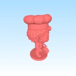 Funko style fanart D&D halfling cooker