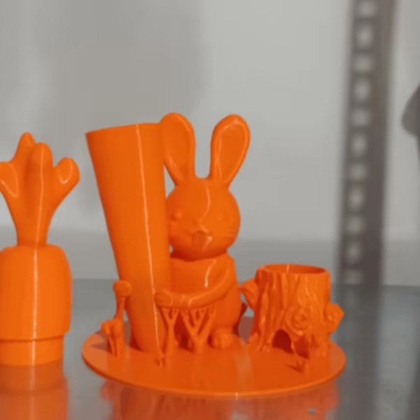 Bunny Toothbursh & Toothpaste Holder-1