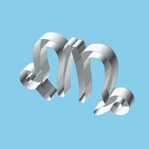 Capricorn symbol, nestable box (v2)-1