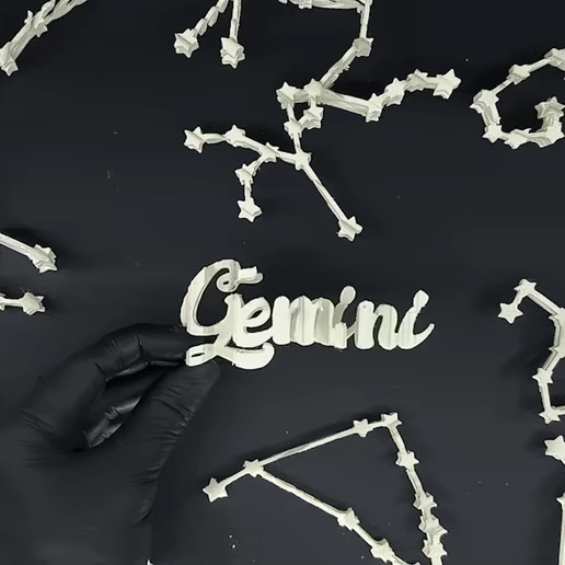 Text Flip - Gemini Constellation ♊