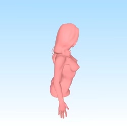 a bust of nude girl-0