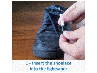 Ciondoli per scarpe con spade laser-5