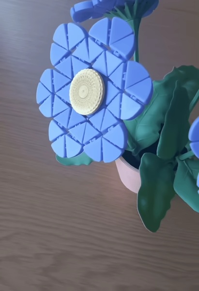 Juego de posavasos en forma de flor-1