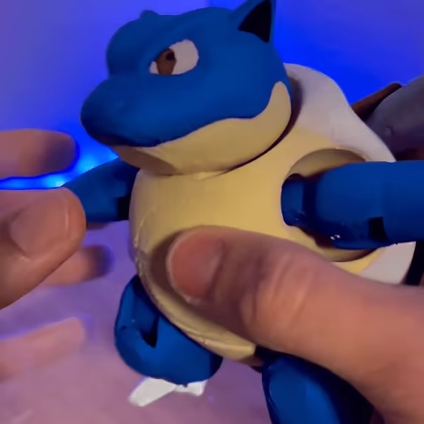 BLASTOISE ARTICOLATO/ FLEXI/ TORTANK-2