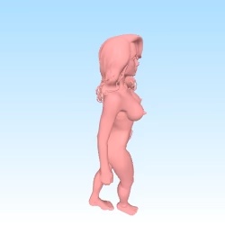 model anatomic of a nude woman