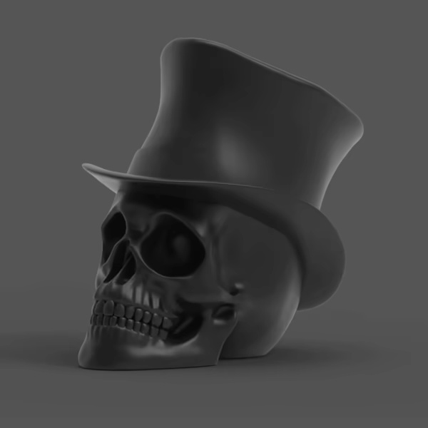 SCHÄDEL DEKORATION 004 - STL DATEI FÜR 3D DRUCK - HALLOWEEN