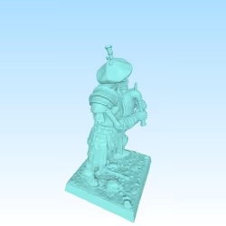 Skeleton bagpipe for tabletop skirmish game-0