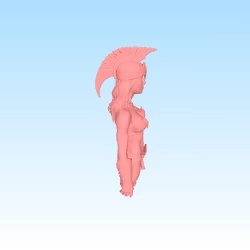 bust of Warrior princess-0