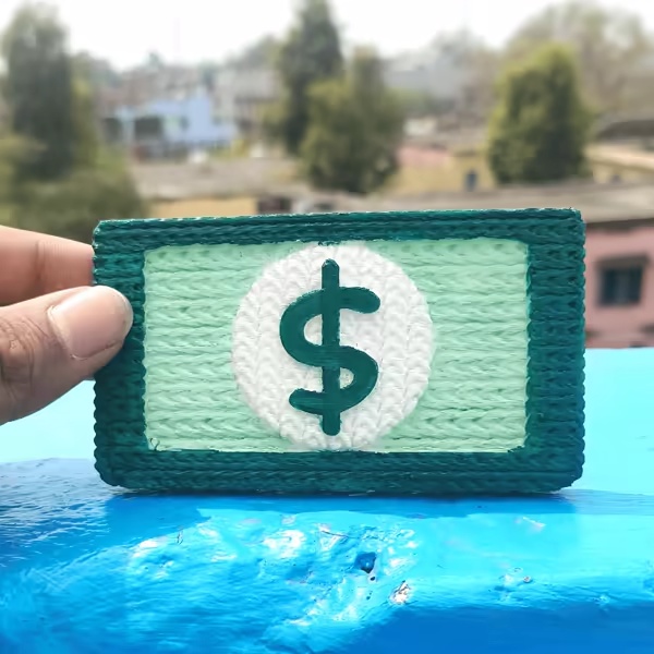 knitted Dollar (cute)-0