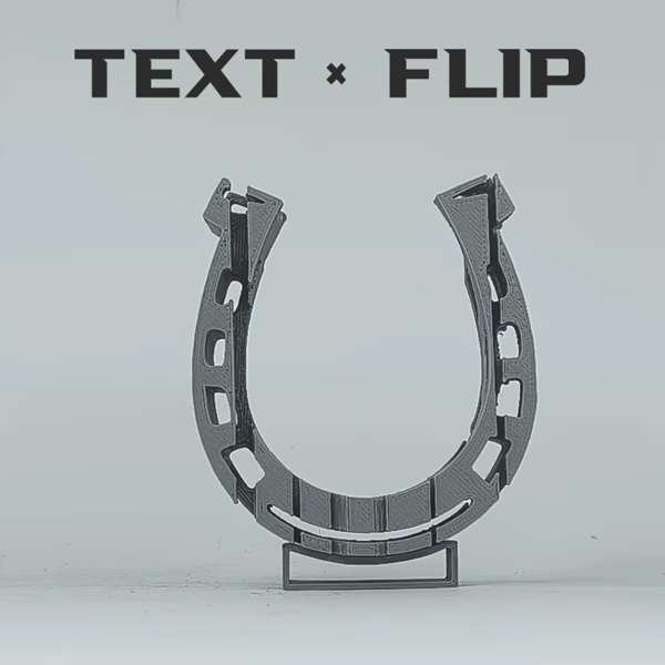 Text Flip - Lucky Horseshoe