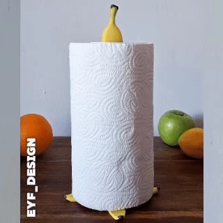 Bananen-Küchenrollenhalter
