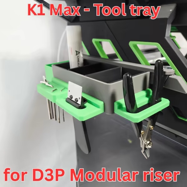 Plateau à outils modulaire pour K1 Max, K2 Pro et rehausseur K2 D3P-0