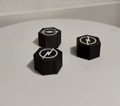 Conjunto de Tampas para Porcas de Roda do Opel Insignia com Ferramenta de Remoção