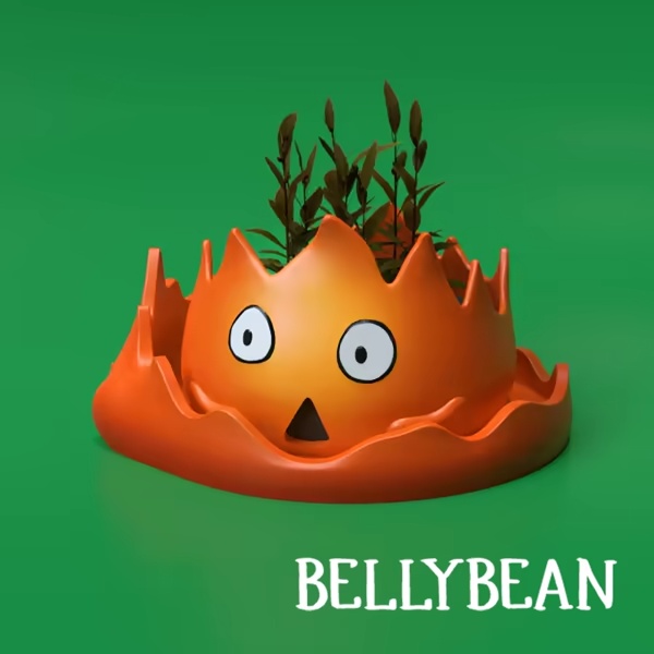 [PLANTER] CALCIFER PLANTER AND SAUCER - HOWL'S MOVING CASTLE-0