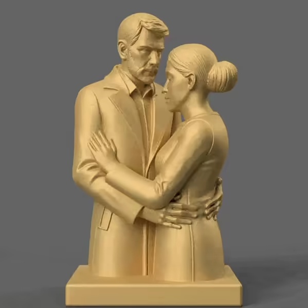 Romantic Couple STL 3D Print File-0