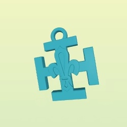 croix scoute keychain