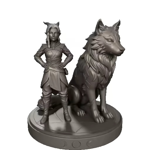 Rayla et le Loup de l'Ombre Lunaire-1