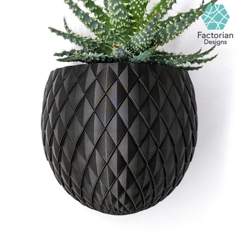 Vaso da parete a forma di uovo di drago | Vaso per piante STL "Blossomscale"
