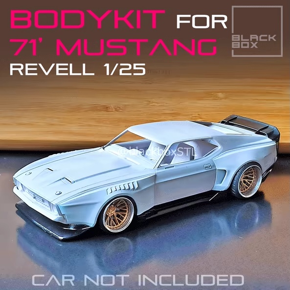 Bodykit per MUSTANG 71 Revell 1-25th Modelkit