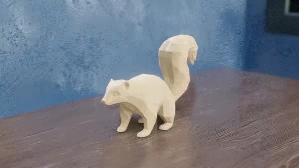 Low Poly Skunk-0
