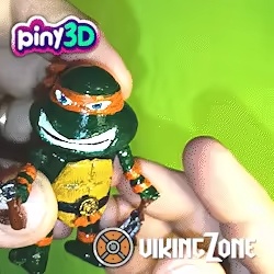 🐢 Michelangelo: The Nunchaku Master in 3D 🐢-0