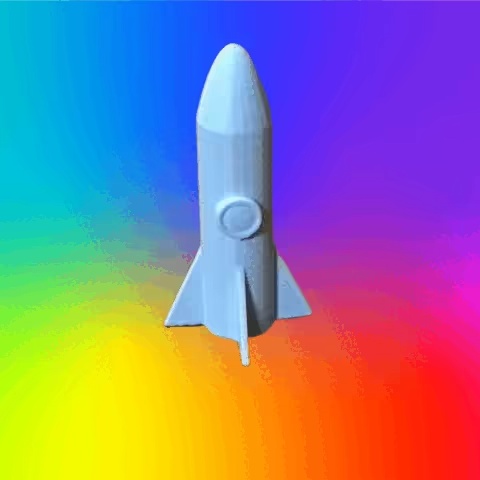 Cartoon Rocket-0