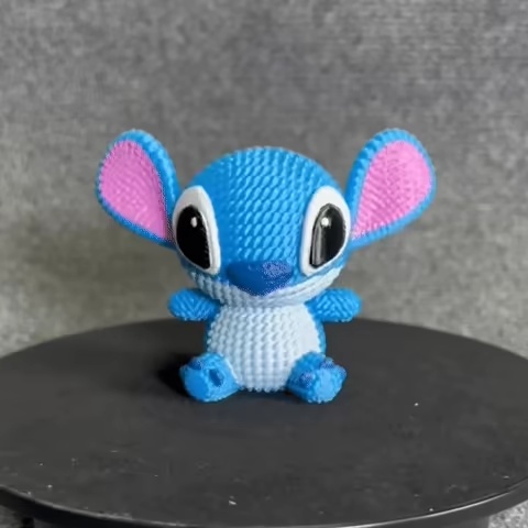 Stitch Gebreid - Gehaakt - STL & 3mf Meerkleurig