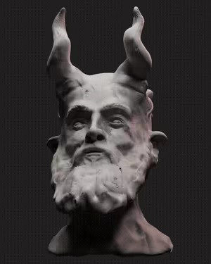 (NO AI) Mimir | FanArt de Demonio | Soporte para anillos | aa.chernyshov
