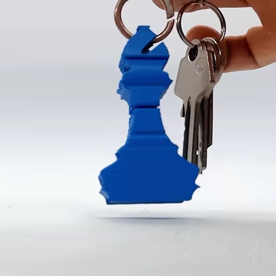 Text Flip - Bishop keychain-0