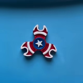 Fidget Spinner Marvel Captain America (Print in place)