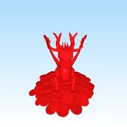 Dragon on a pile of gold coin prosperity symbol-0